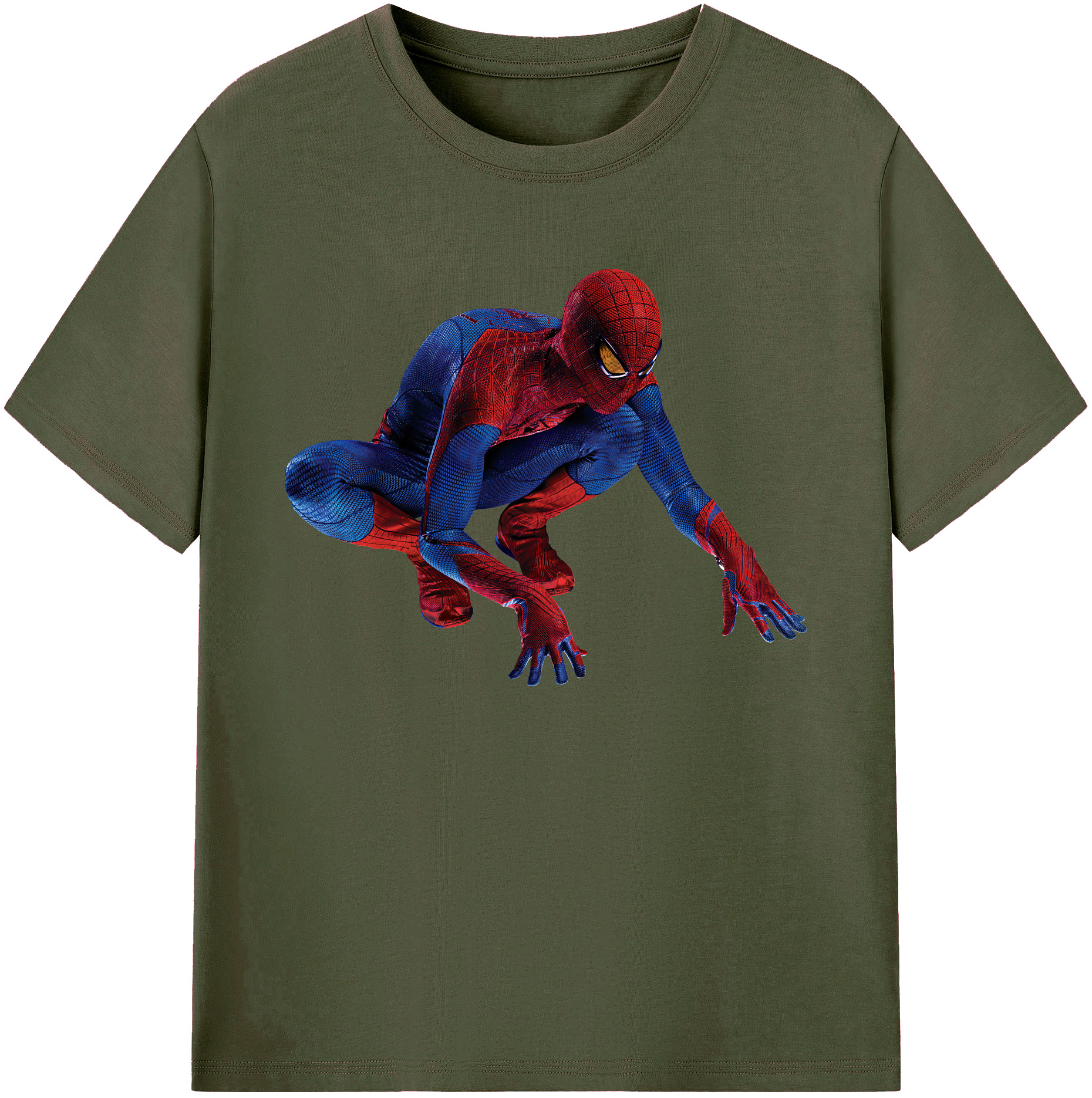 （画像用） Spider Man スパイダーマン 綿100％ メンズ半袖Tシャツ｜肌触りやわらか＆通気性